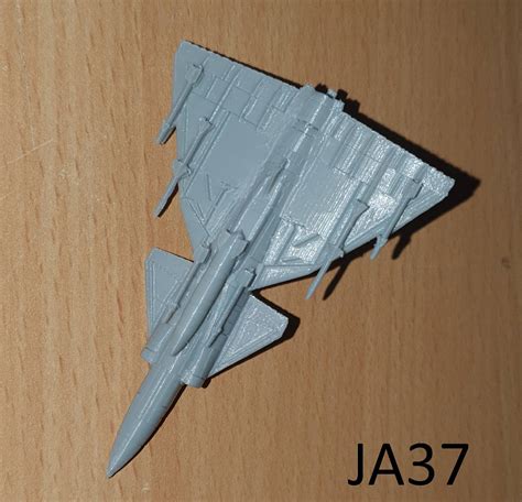 STL file 1:200 Saab 37 Viggen ️・3D printable .